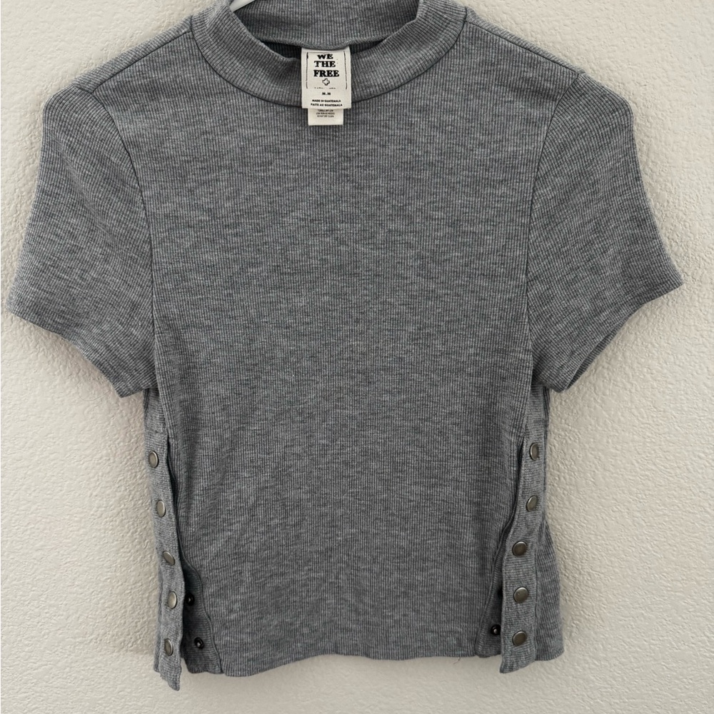 Free People Heather Gray tee